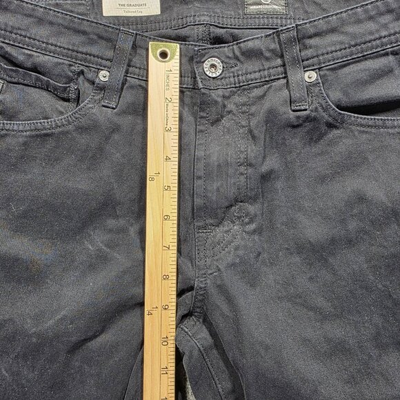 AG Adriano Goldschmied Jeans Mens 32x34 Black The Graduate Tailored Leg Denim - Picture 8 of 9